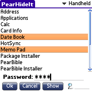 PearHideIt screenshot #1